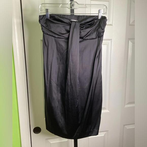 Susana Monaco Black Strapless Dress Pockets LBD Y2K size S, NWOT - Picture 1 of 3